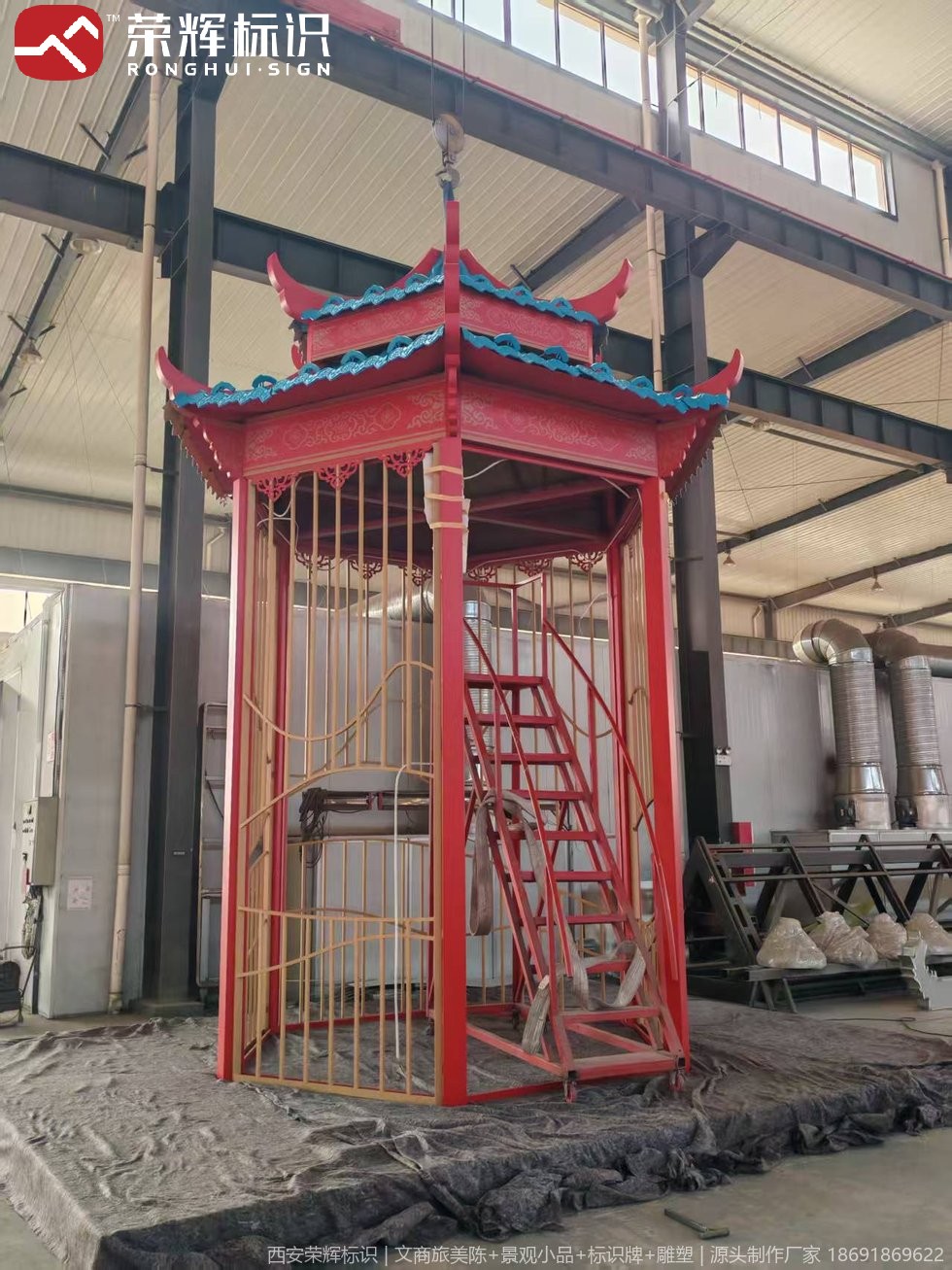 辽宁5A景区仿古演绎舞台美陈 实景图（8）