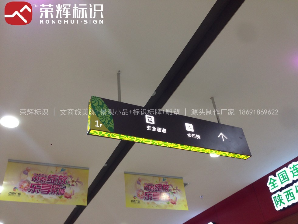 商场楼层指引与导视标识实景